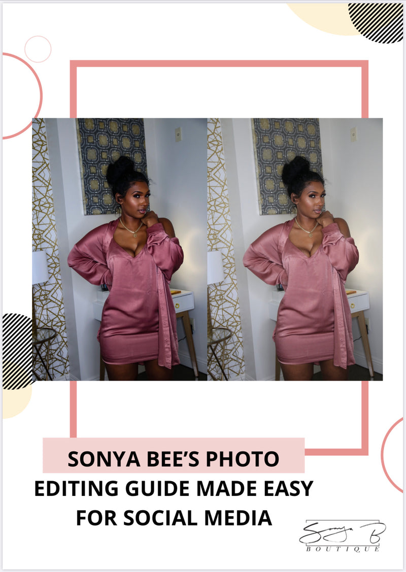 Sonya Bee's Photo Editing Guide